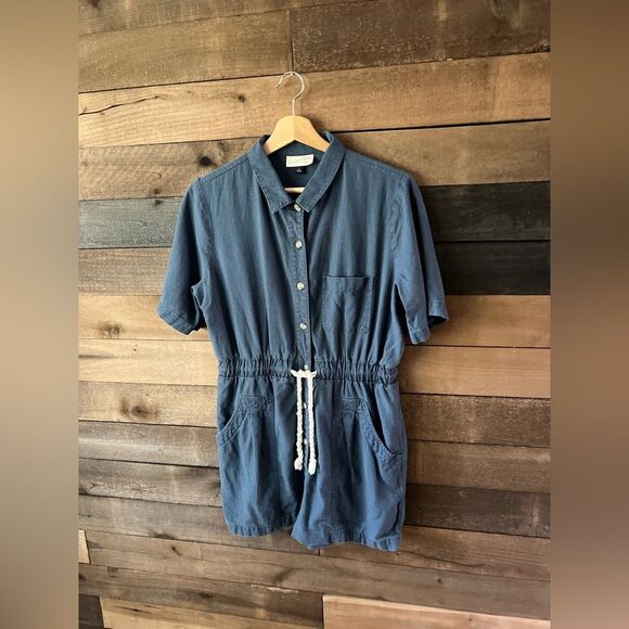Universal-thread Women's Blue and Navy Playsuit-romper - Picture 3 of 10